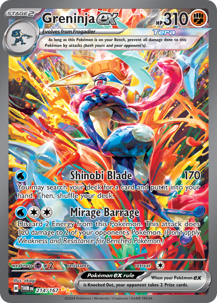 Greninja ex #214/167 — Twilight Masquerade