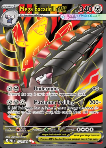 Mega Excadrill ex #103/084 — Pitch Black