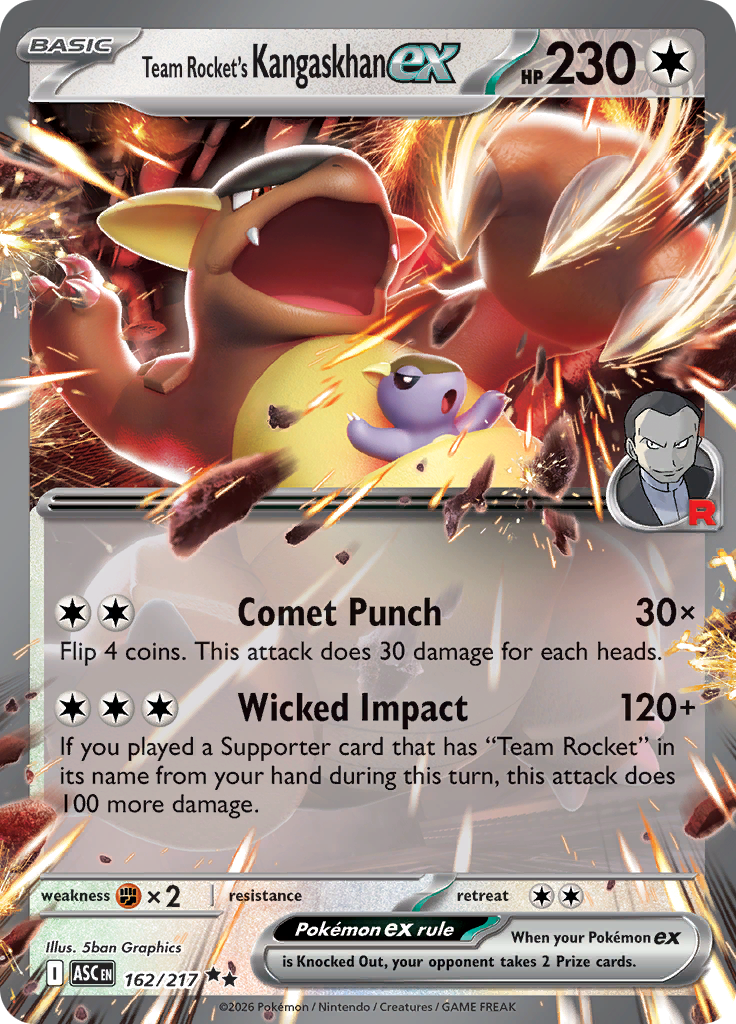 Team Rocket's Kangaskhan ex #162/217 — Ascended Heroes