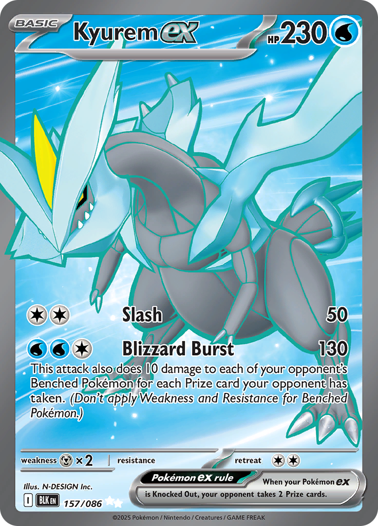 Kyurem ex #157/086 — Black Bolt