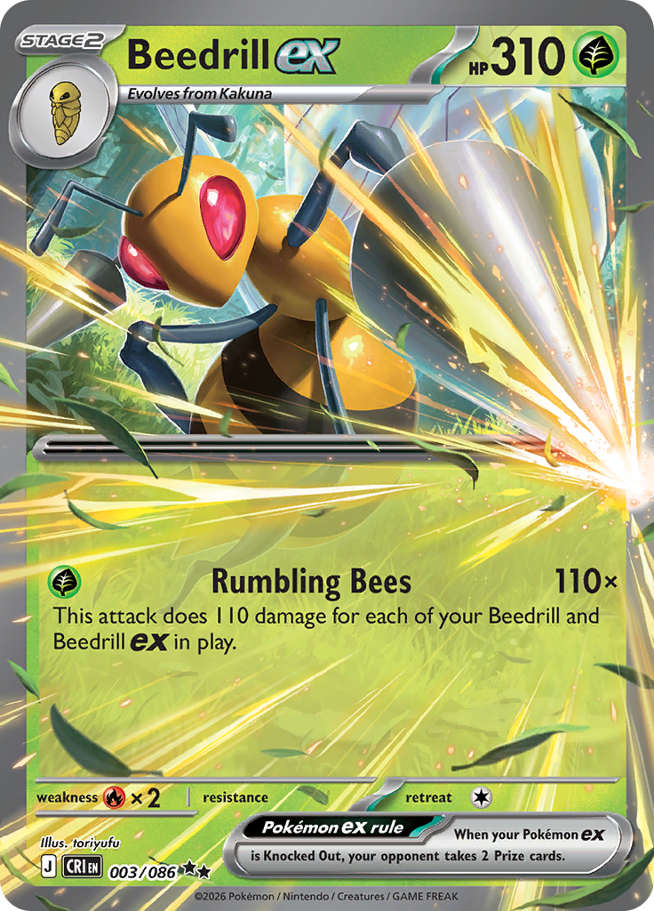 Beedrill ex #003/086 — Chaos Rising