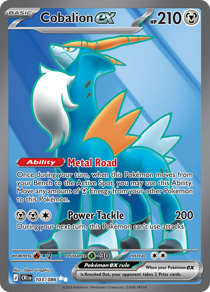 Cobalion ex #103/086 — Chaos Rising