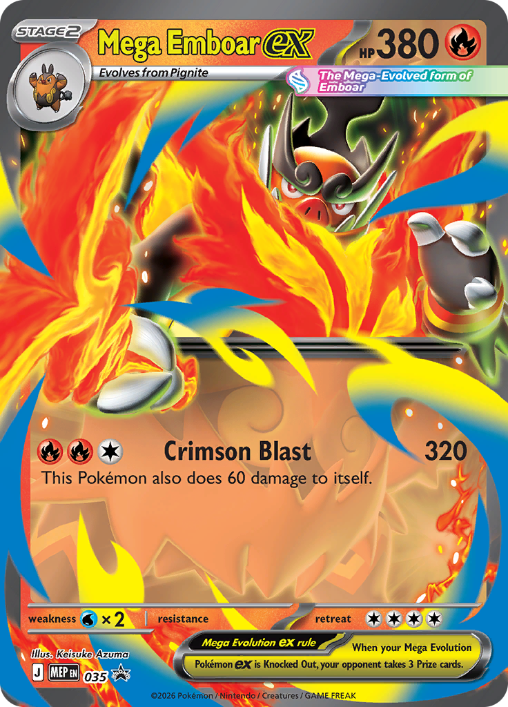 Mega Emboar ex #035 — Mega Evolution Promos