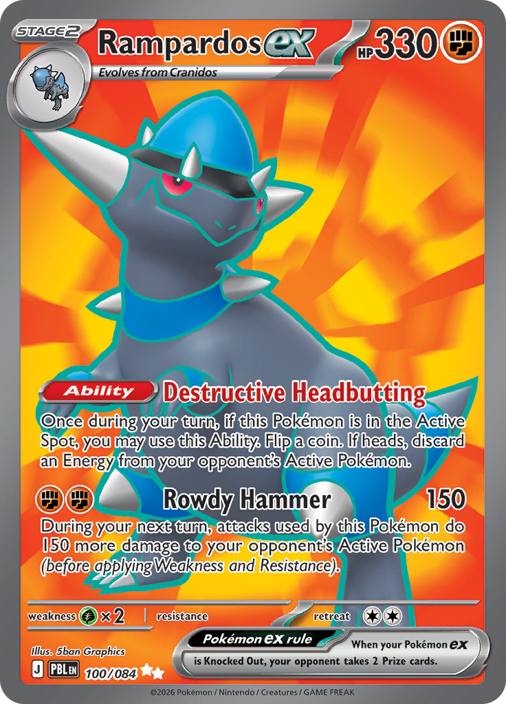 Rampardos ex #100/084 — Pitch Black