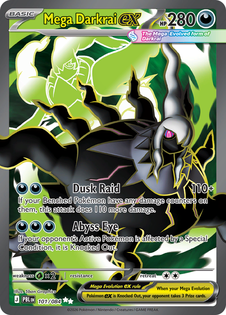 Mega Darkrai ex #101/084 — Pitch Black