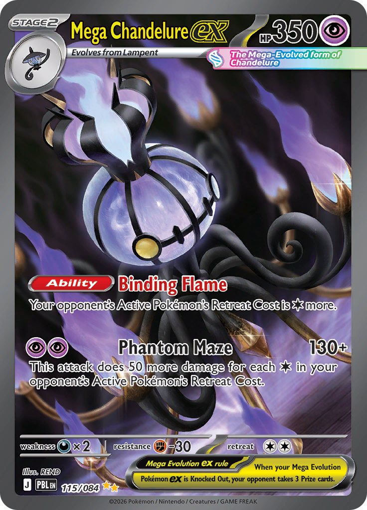 Mega Chandelure ex — Pitch Black