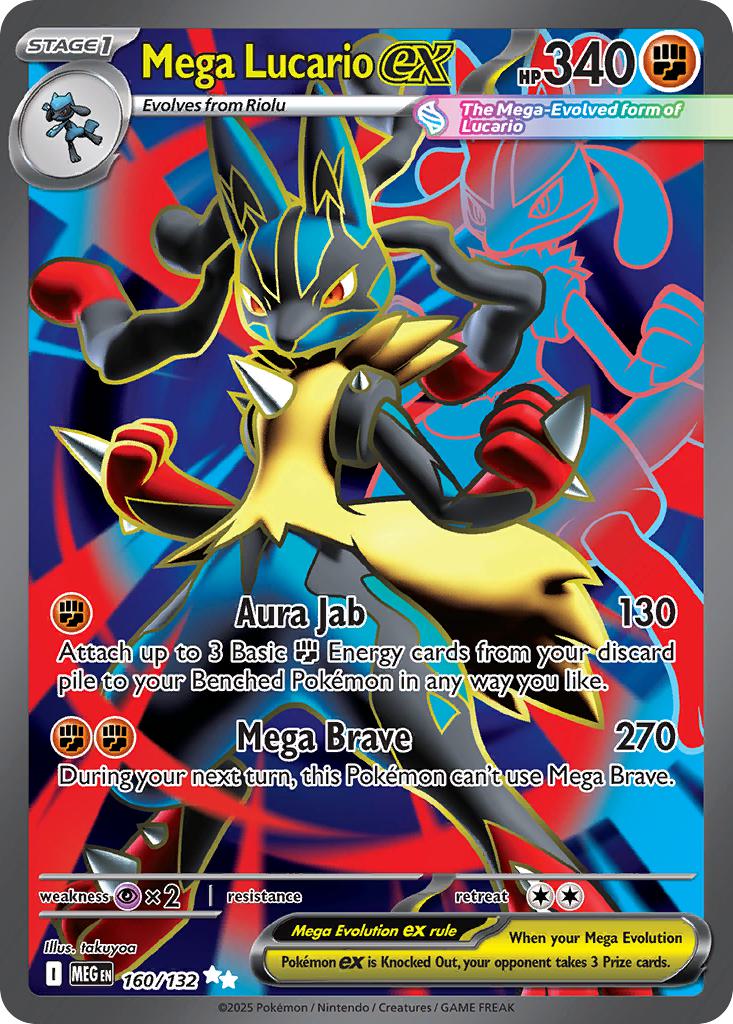 Mega Lucario ex #160/132 — Mega Evolution